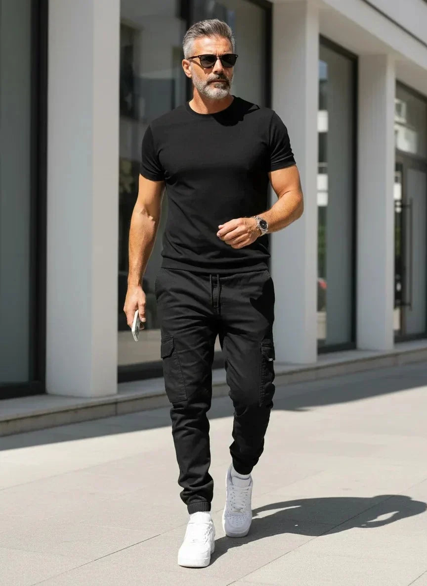 Wąskie cargo-joggery z krojem - Lasse