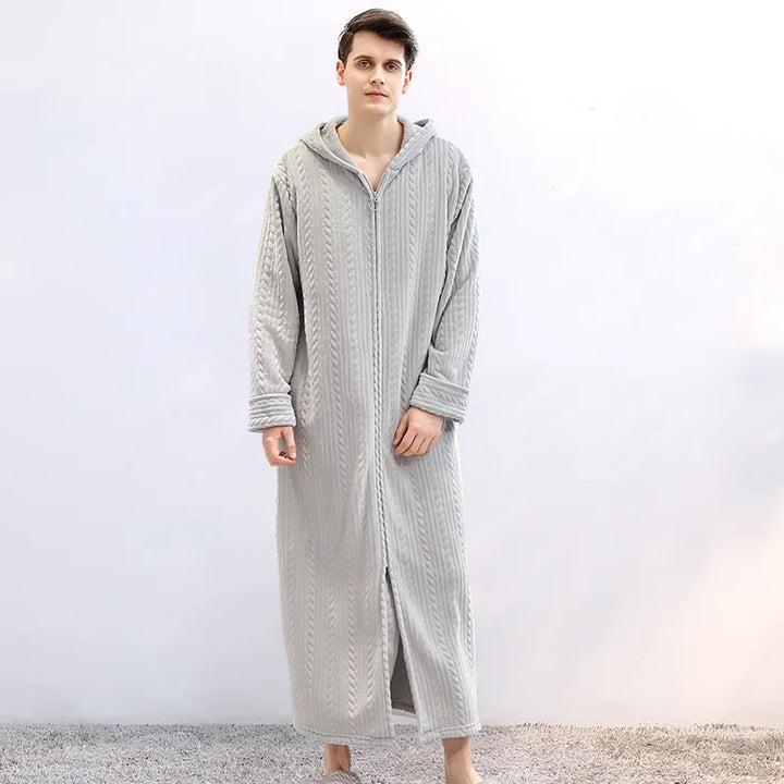 Flanelowa sukienka kapucyńska dla par – CozyHug
