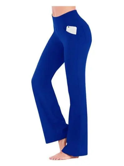 Kaminski | Eleganckie spodnie bootcut z wysokim stanem i kieszeniami