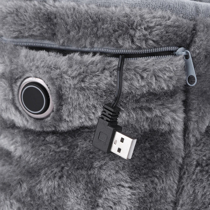 Elektryczne kapcie USB z pluszowym wykończeniem – WarmFeet