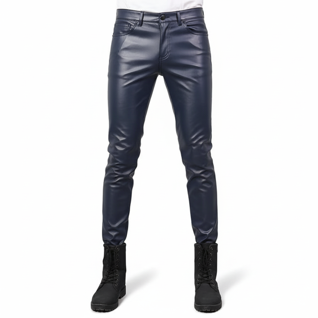 Skinny Fit Skórzane Spodnie - Heinrich