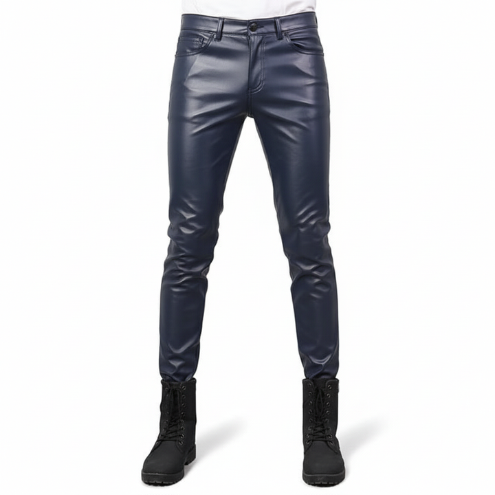 Skinny Fit Skórzane Spodnie - Heinrich