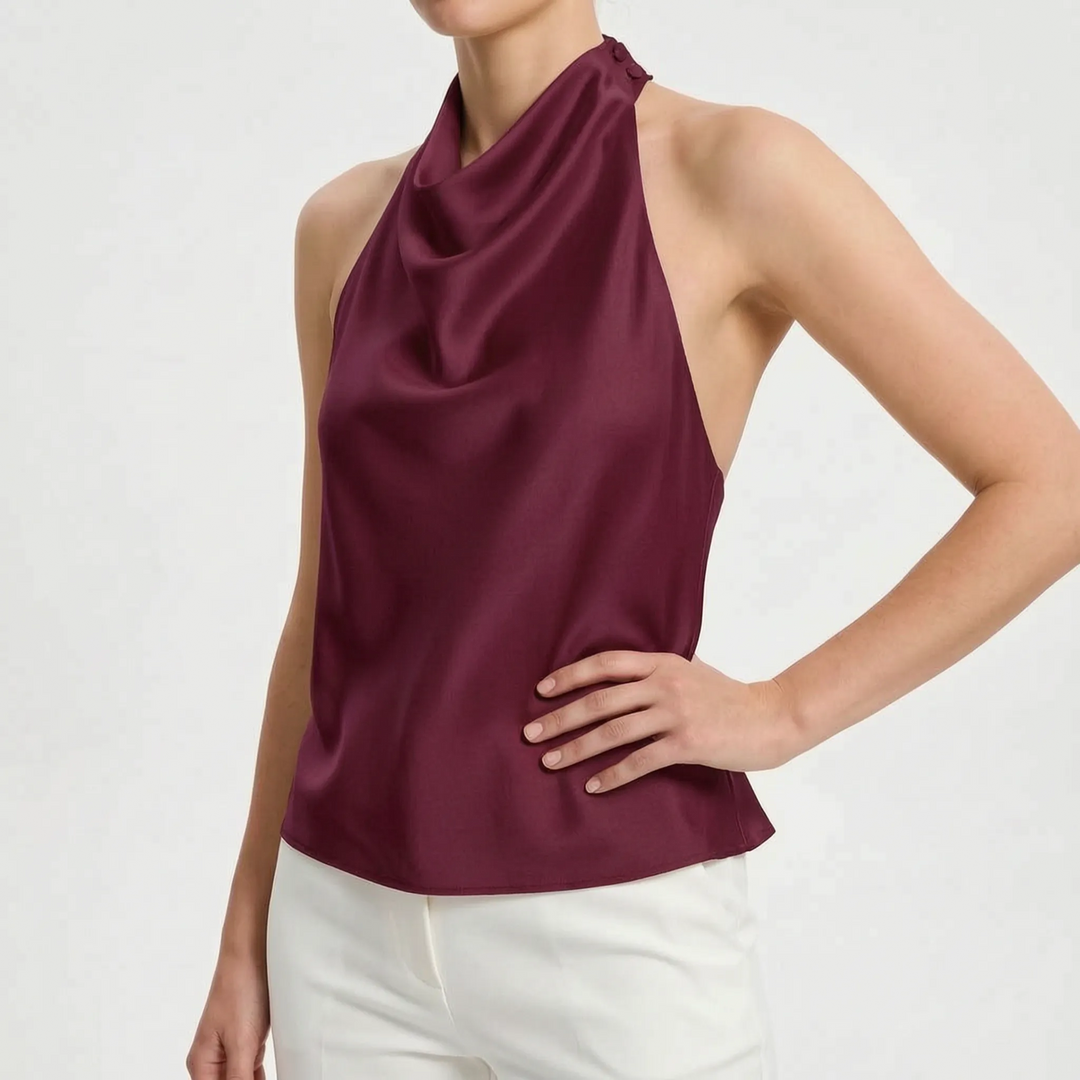 Bezrękawowy top halter - Sandra