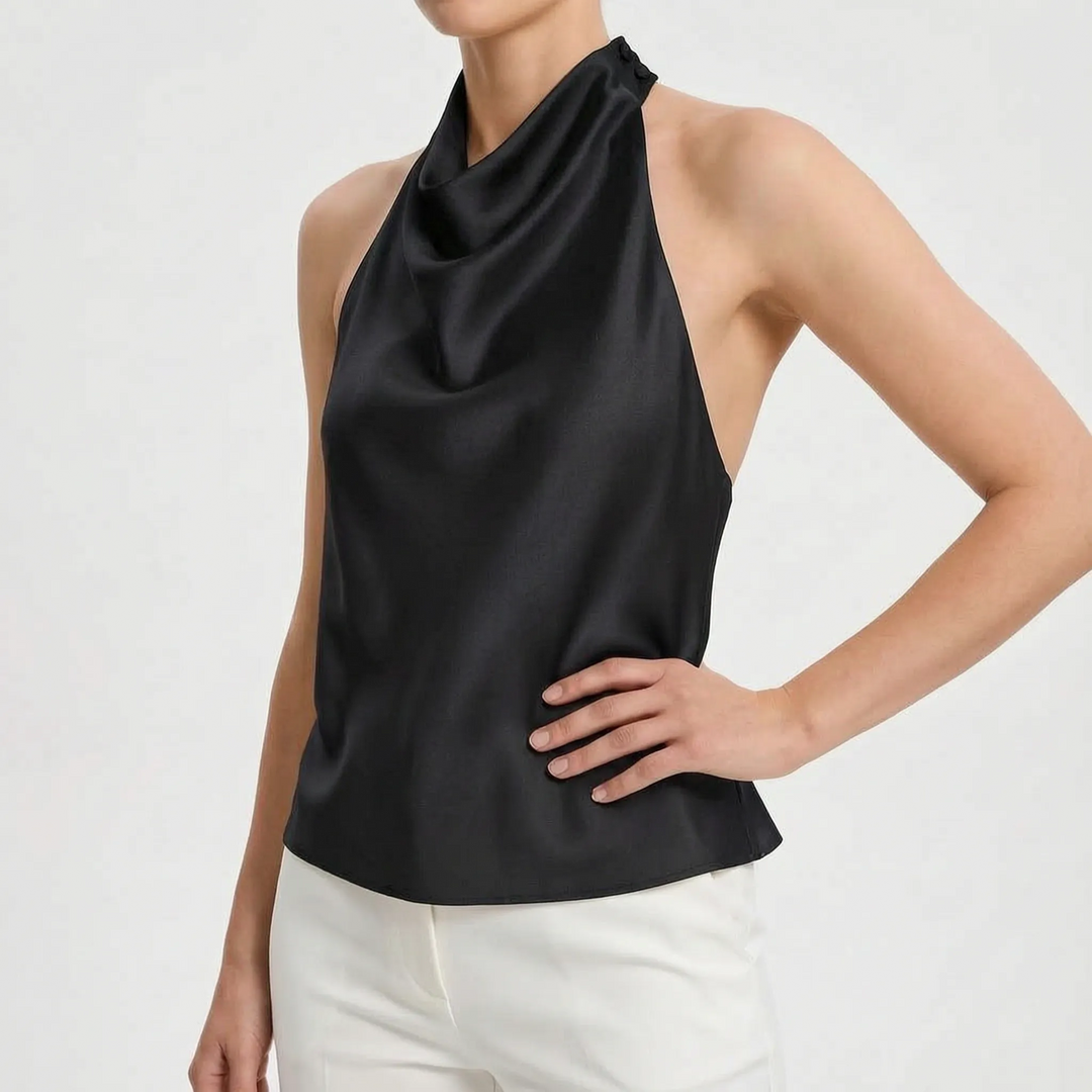 Bezrękawowy top halter - Sandra