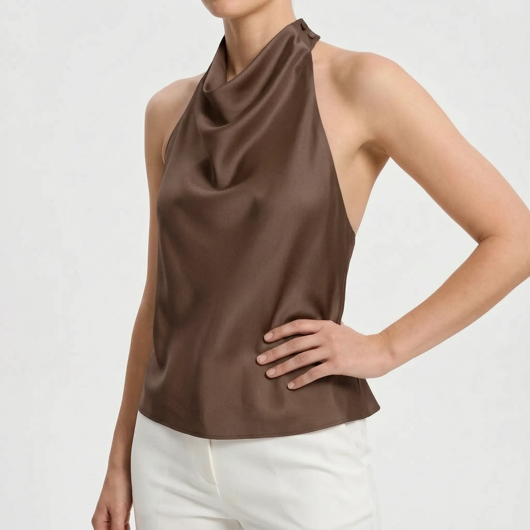Bezrękawowy top halter - Sandra