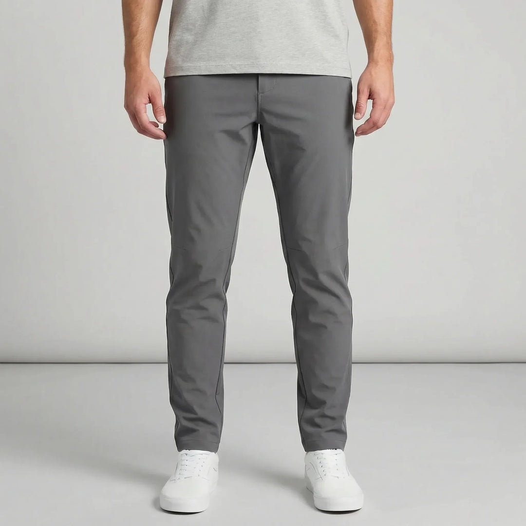 Spodnie slim fit o prostych nogawkach - Lennart