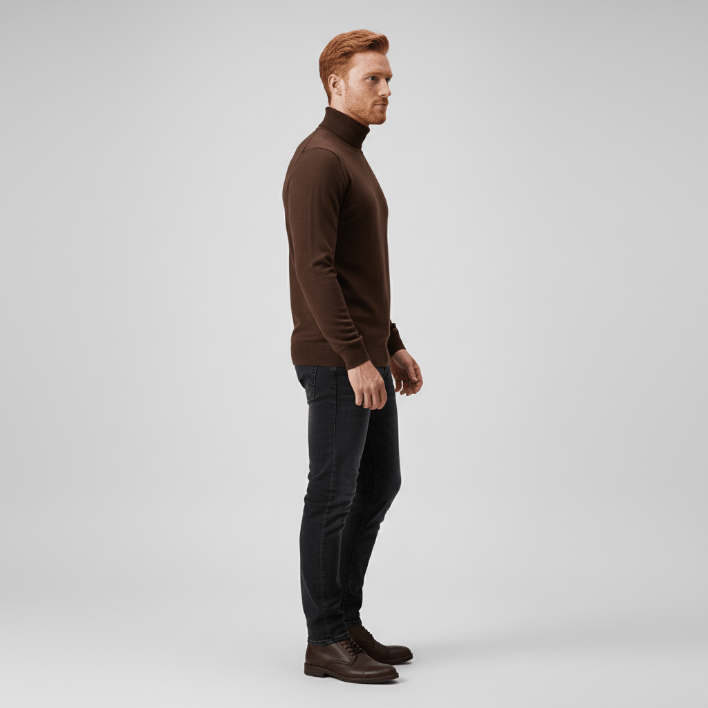 Sweter z golfem w fasonie slim-fit - Friedrich