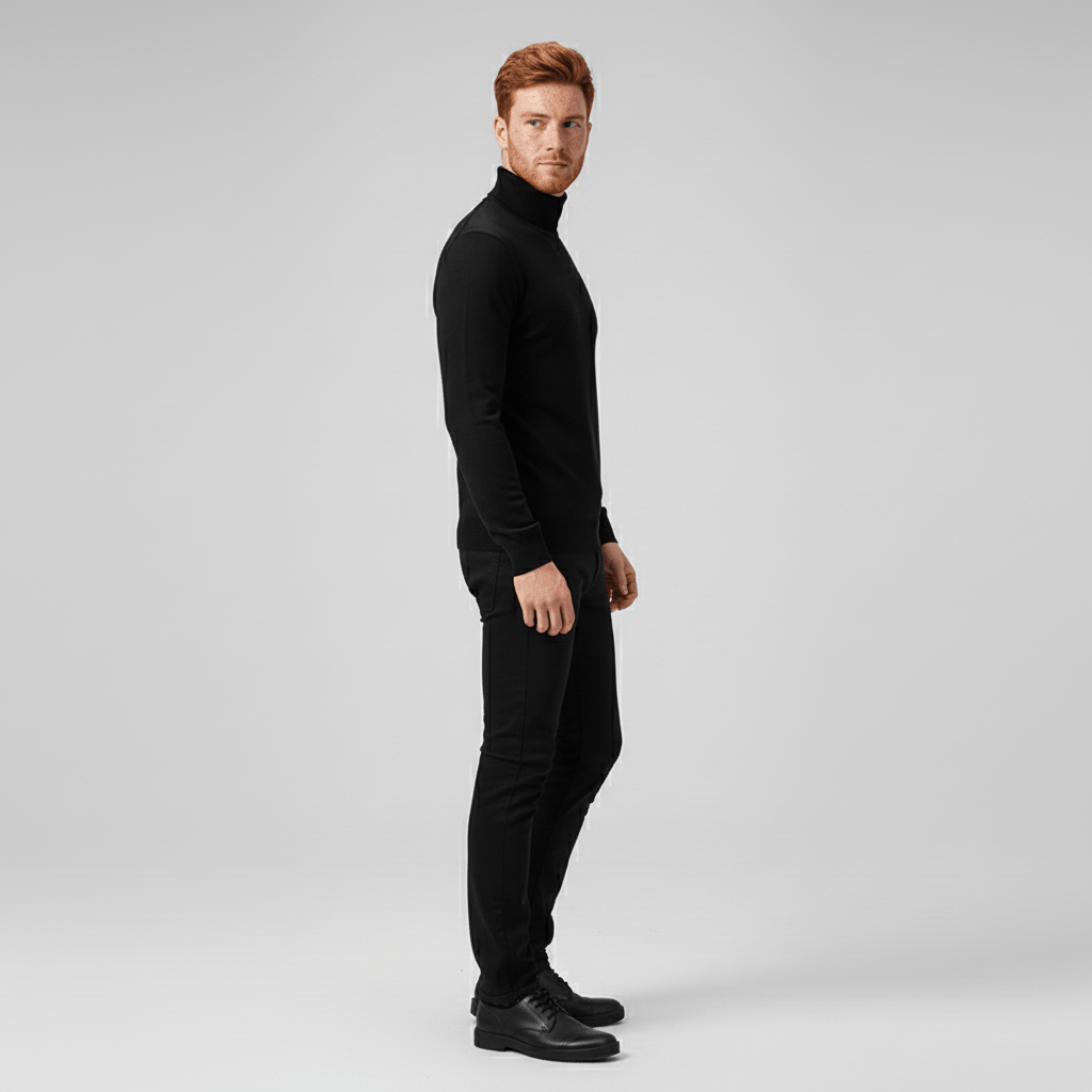 Sweter z golfem w fasonie slim-fit - Friedrich
