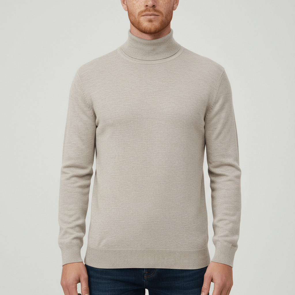 Sweter z golfem w fasonie slim-fit - Friedrich
