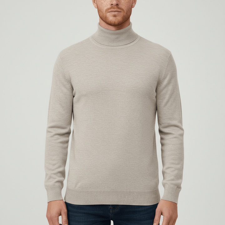 Sweter z golfem w fasonie slim-fit - Friedrich