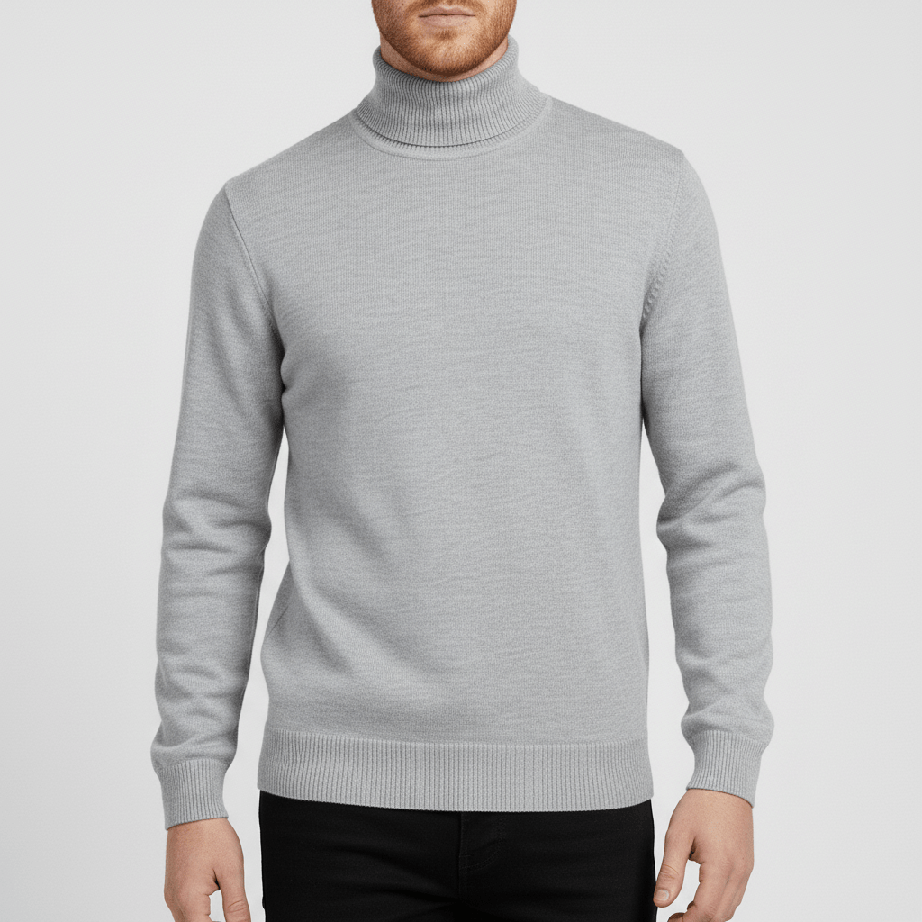 Sweter z golfem w fasonie slim-fit - Friedrich