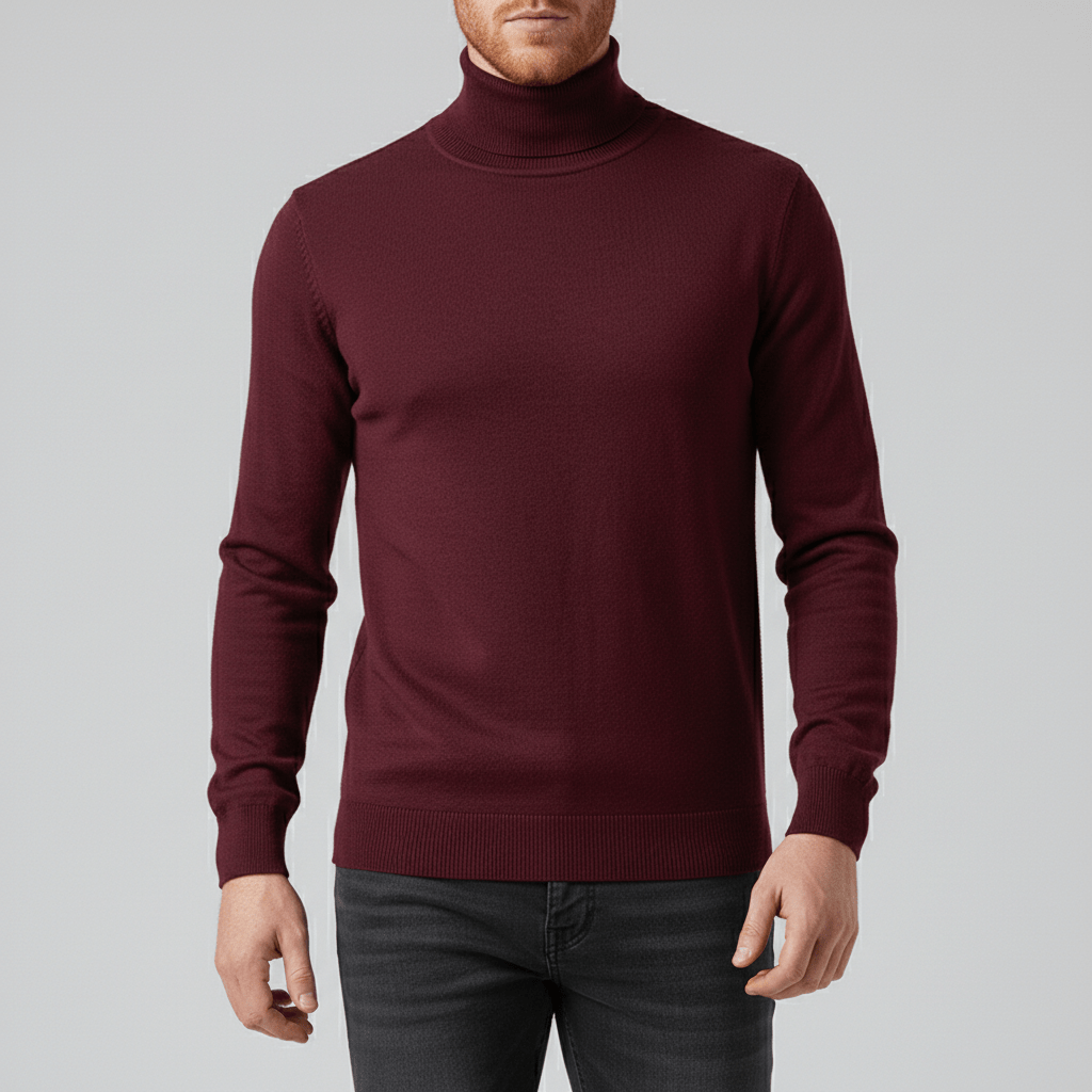 Sweter z golfem w fasonie slim-fit - Friedrich