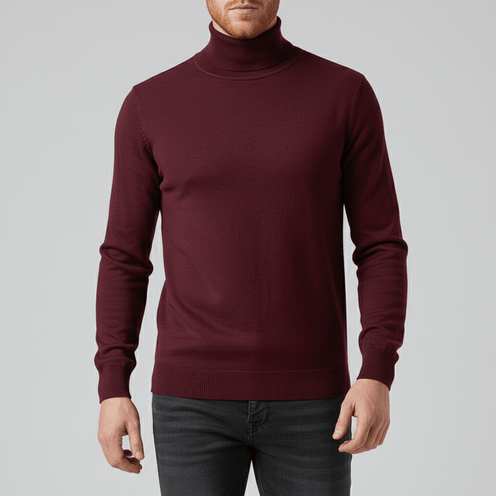 Sweter z golfem w fasonie slim-fit - Friedrich