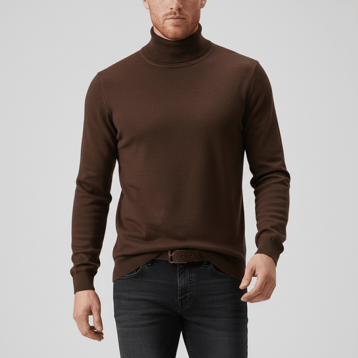 Sweter z golfem w fasonie slim-fit - Friedrich
