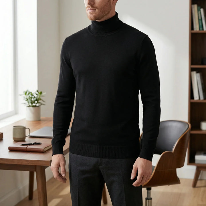 Sweter z golfem w fasonie slim-fit - Friedrich