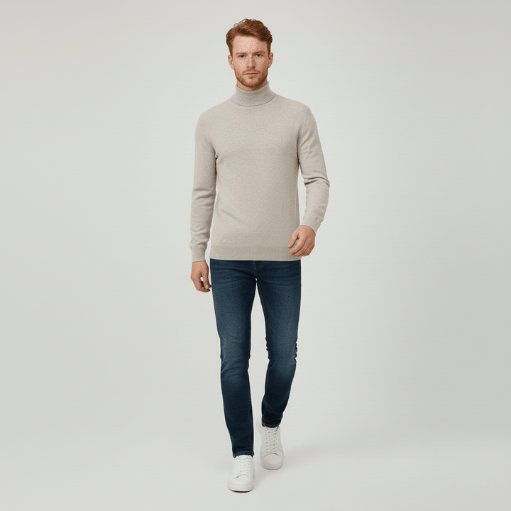 Sweter z golfem w fasonie slim-fit - Friedrich