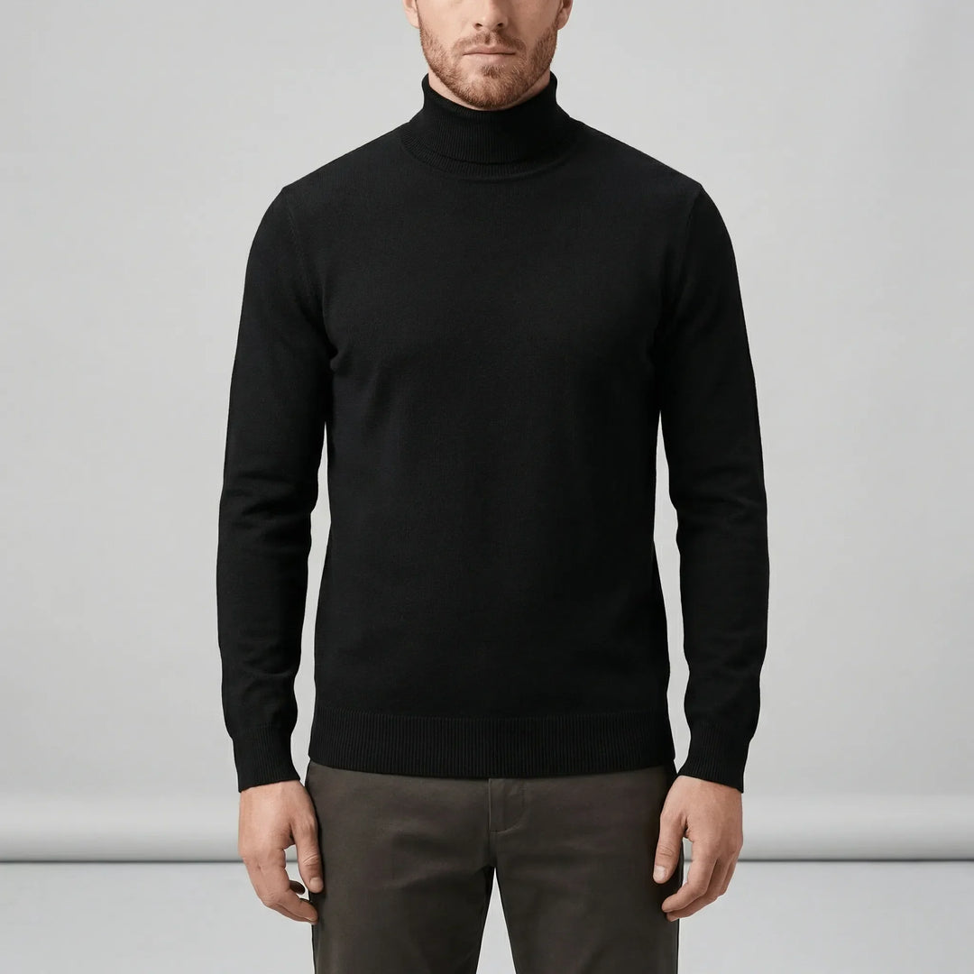 Sweter z golfem w fasonie slim-fit - Friedrich