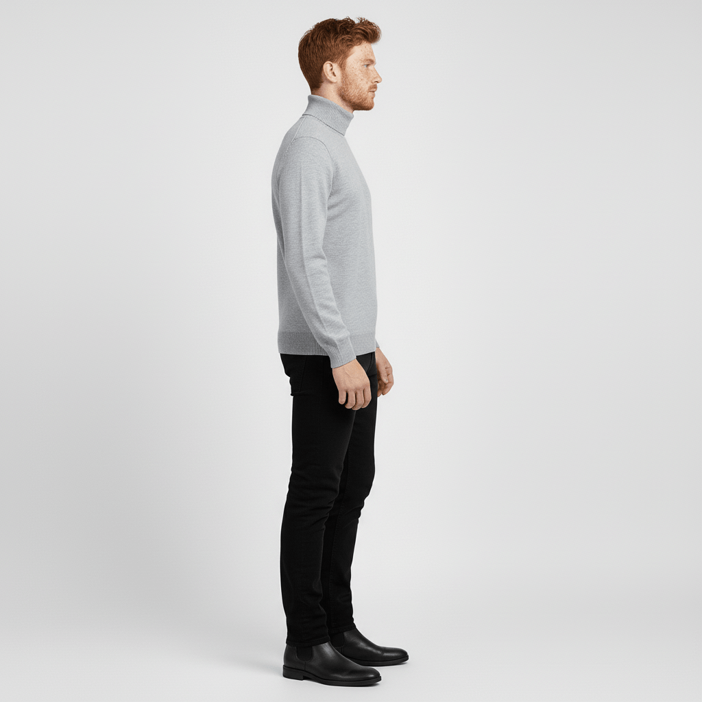 Sweter z golfem w fasonie slim-fit - Friedrich
