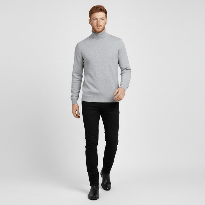 Sweter z golfem w fasonie slim-fit - Friedrich