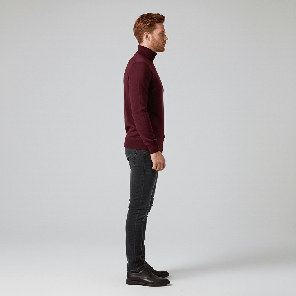Sweter z golfem w fasonie slim-fit - Friedrich