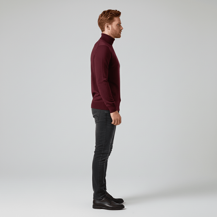 Sweter z golfem w fasonie slim-fit - Friedrich