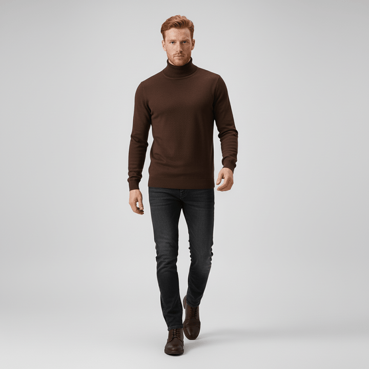 Sweter z golfem w fasonie slim-fit - Friedrich