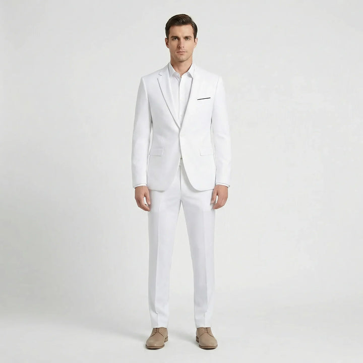 Męski garnitur slim fit - Noel