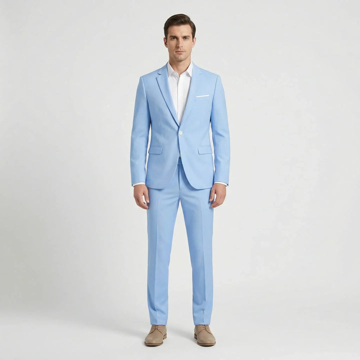 Męski garnitur slim fit - Noel