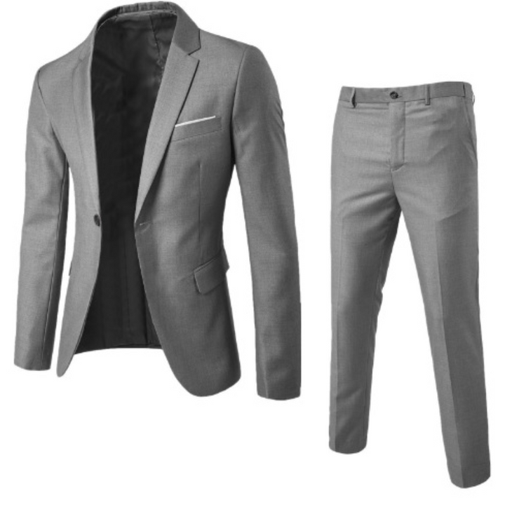 Męski garnitur slim fit - Noel