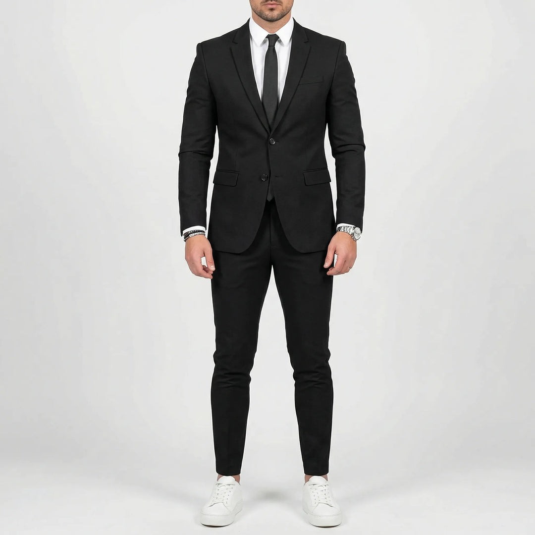 Męski garnitur slim fit - Noel
