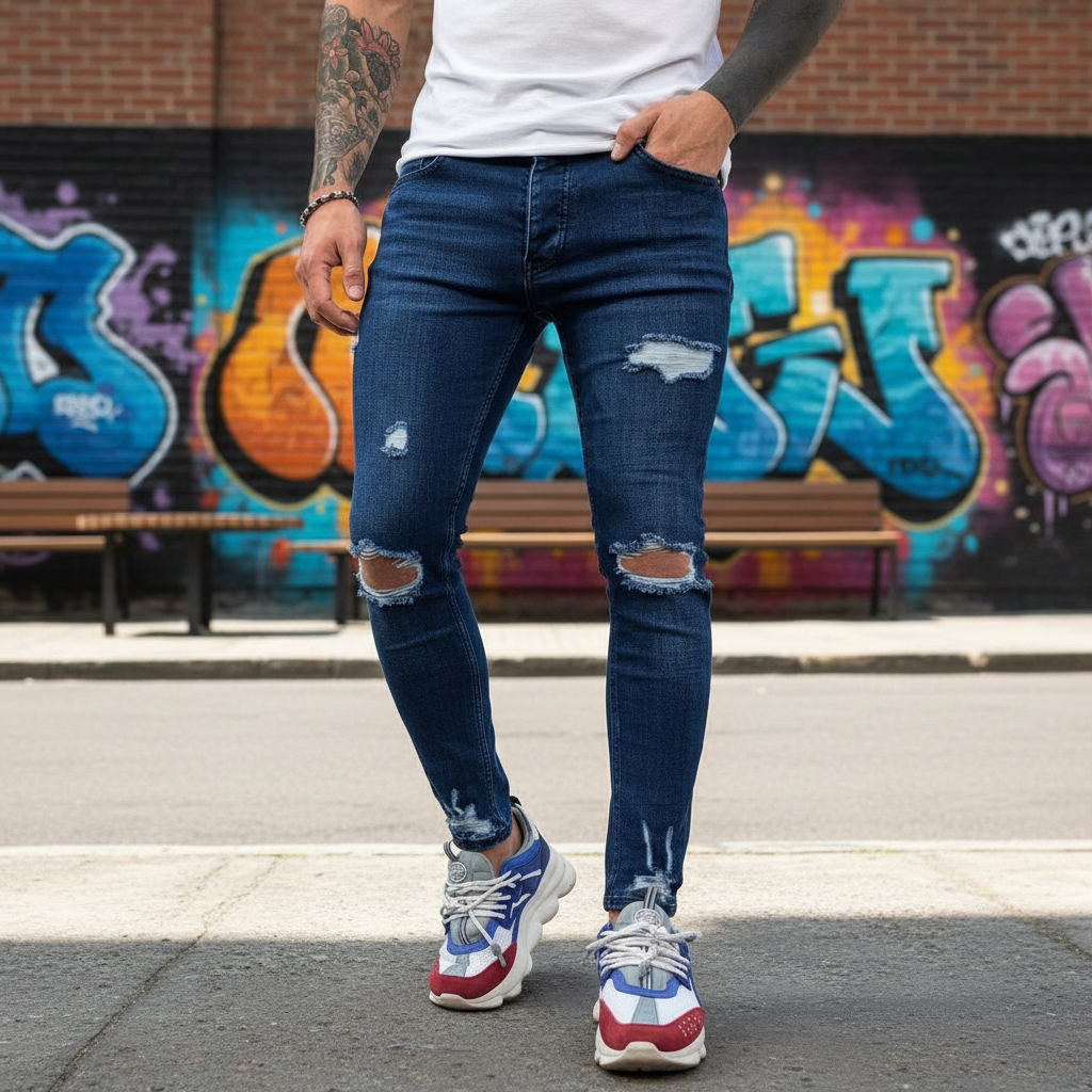 Slim Fit męskie dżinsy - Theo