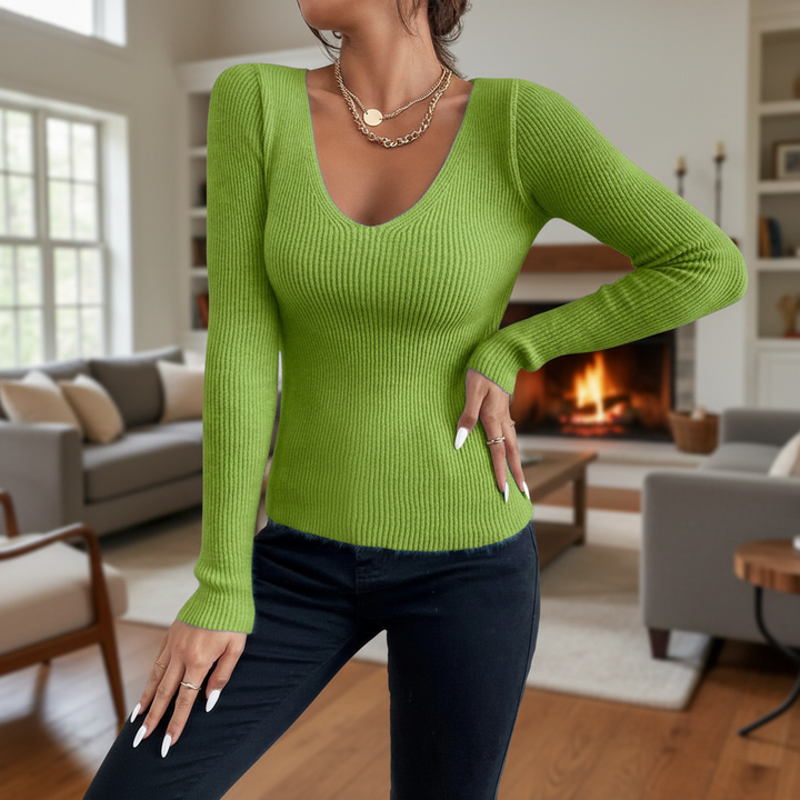 Slim Fit Sweter dzianinowy - Veronika