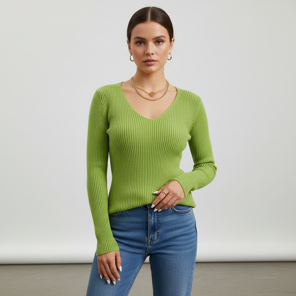 Slim Fit Sweter dzianinowy - Veronika