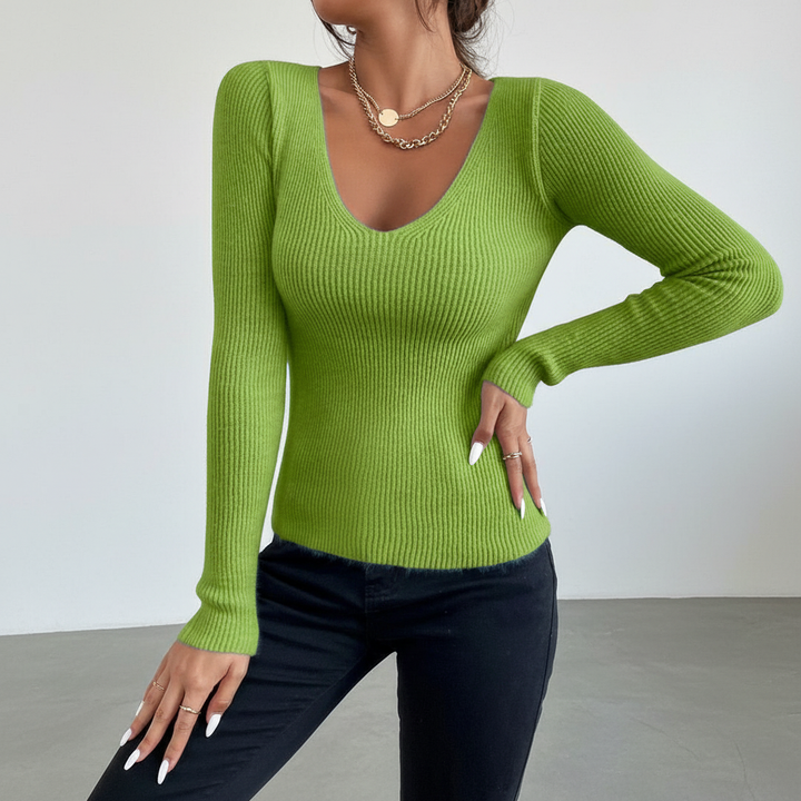 Slim Fit Sweter dzianinowy - Veronika