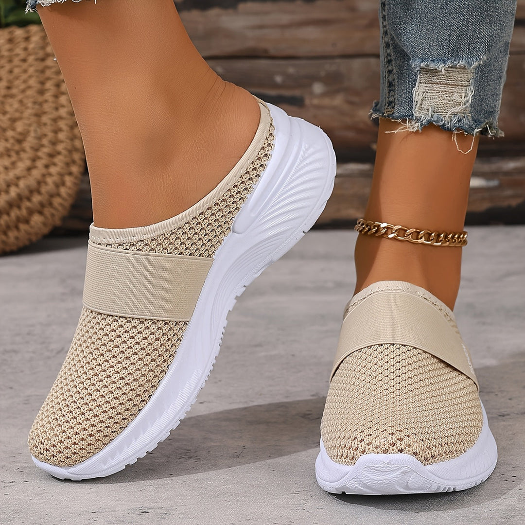 Leona | Buty Sportowe z Siatkową Cholewką i Elastyczną Podeszwą