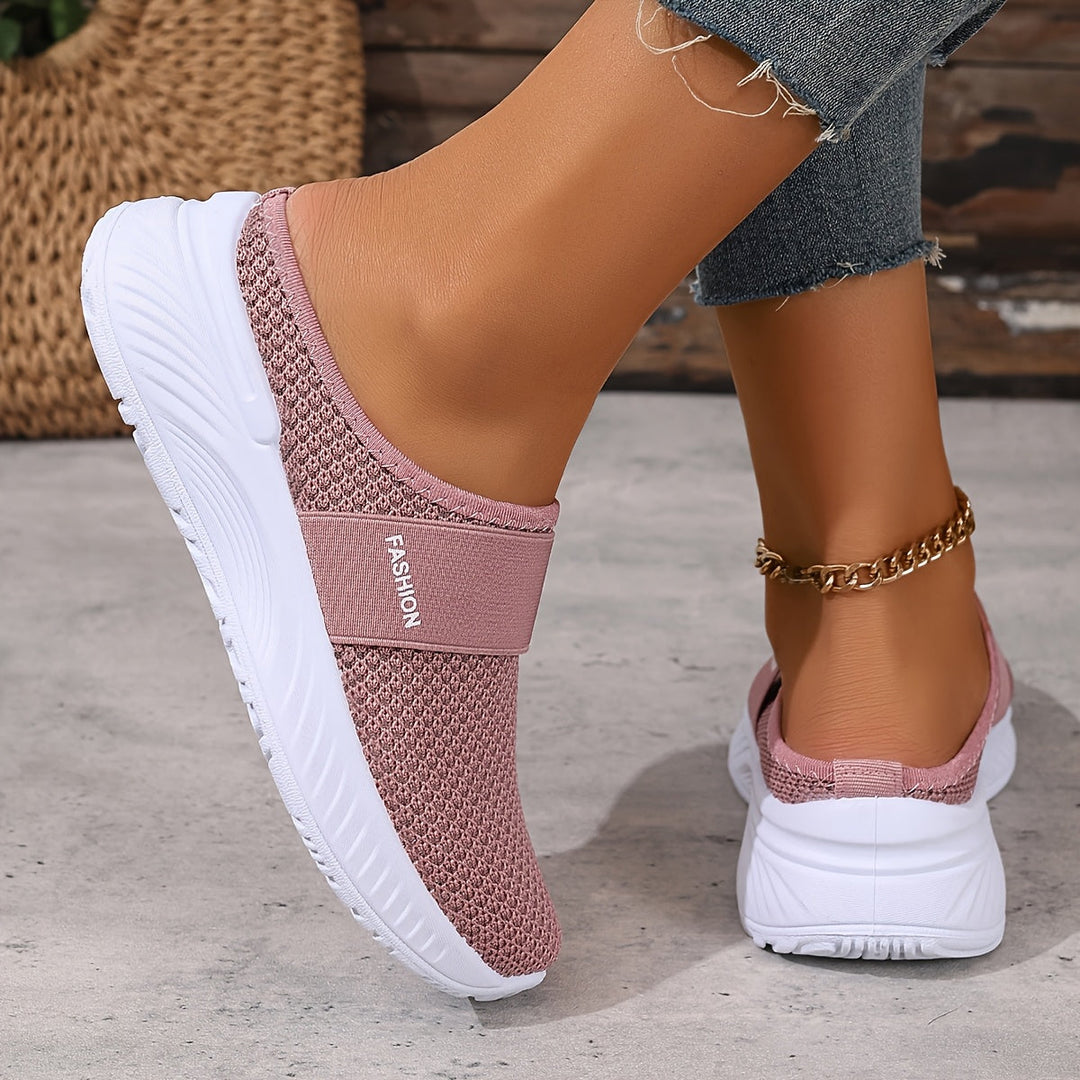 Leona | Buty Sportowe z Siatkową Cholewką i Elastyczną Podeszwą
