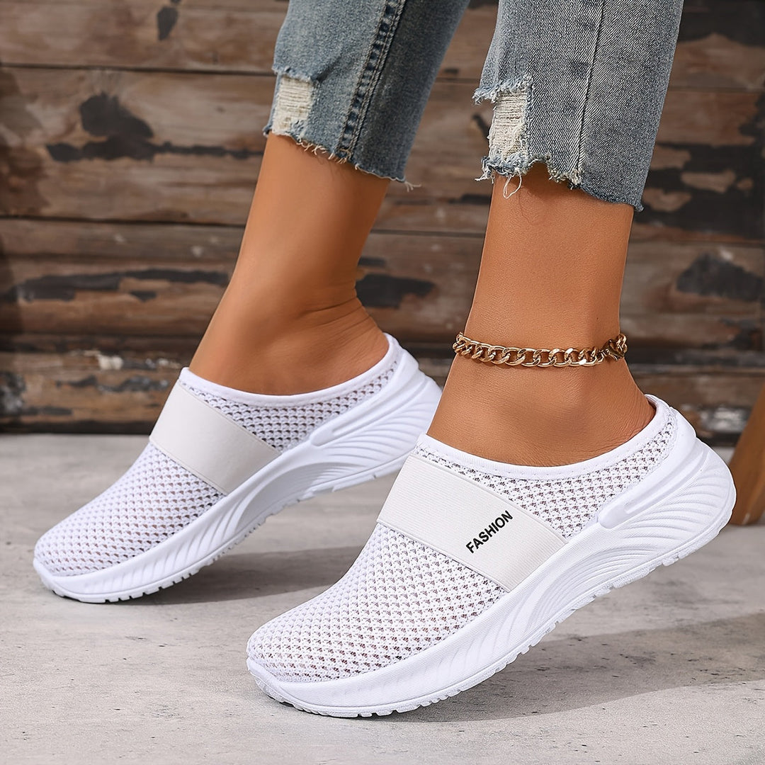 Leona | Buty Sportowe z Siatkową Cholewką i Elastyczną Podeszwą