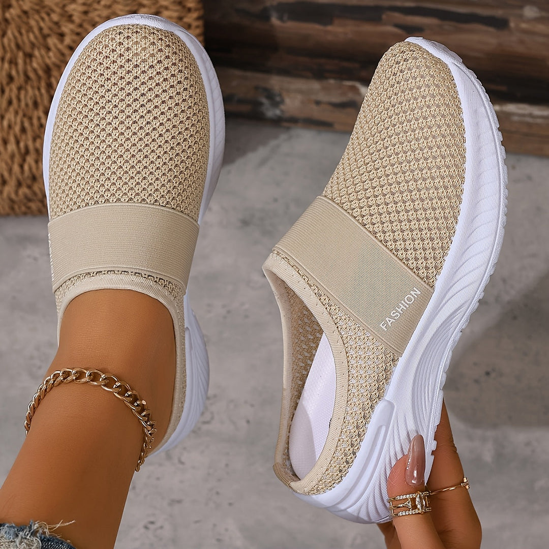 Leona | Buty Sportowe z Siatkową Cholewką i Elastyczną Podeszwą
