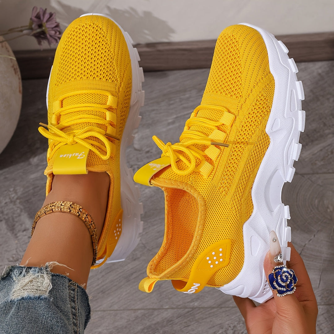 Cristela | Sportowe buty z siateczki Gruba podeszwa & Sznurowane zapięcie