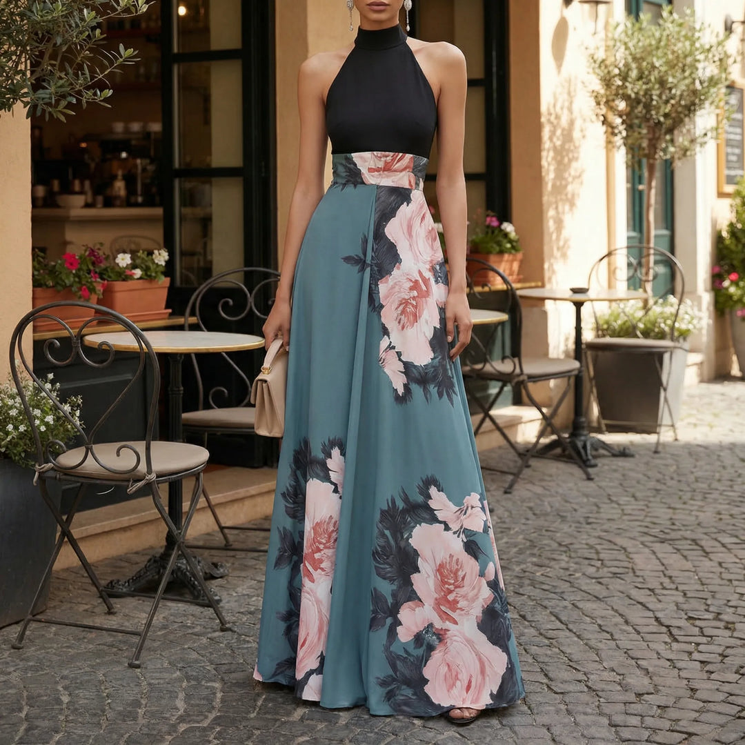 Letnia sukienka maxi w kwiaty - Nia