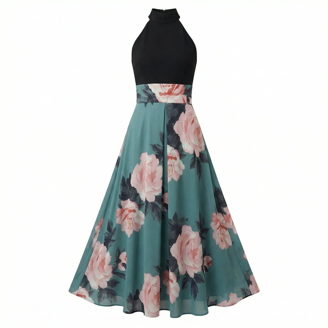Letnia sukienka maxi w kwiaty - Nia