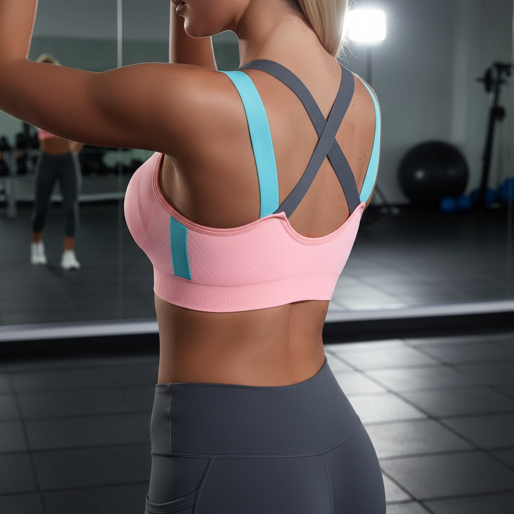 Sportowy bezszwowy bustier - MotionLuxe