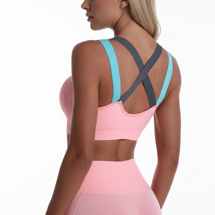 Sportowy bezszwowy bustier - MotionLuxe