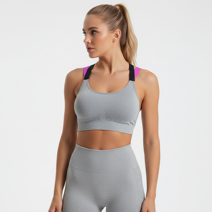 Sportowy bezszwowy bustier - MotionLuxe