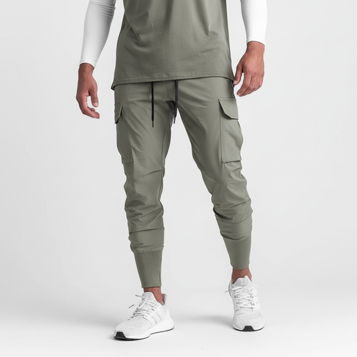 Spodnie typu jogger ze stretchu z kieszeniami - Francis