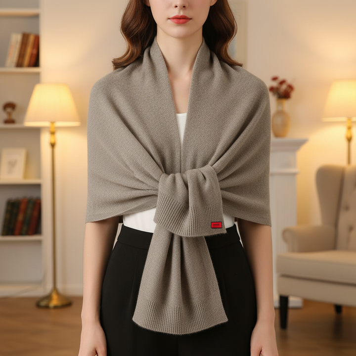 Strickowy płaszcz dla kobiet - ElegantScarf