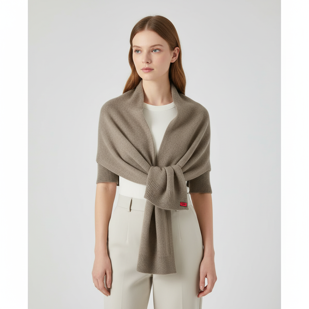Strickowy płaszcz dla kobiet - ElegantScarf