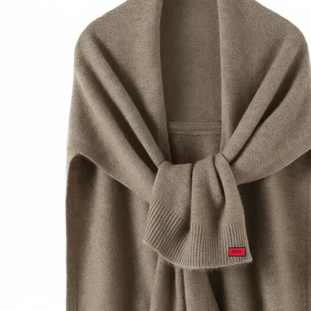 Strickowy płaszcz dla kobiet - ElegantScarf