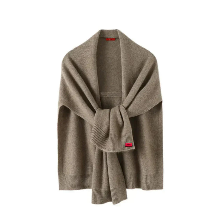 Strickowy płaszcz dla kobiet - ElegantScarf