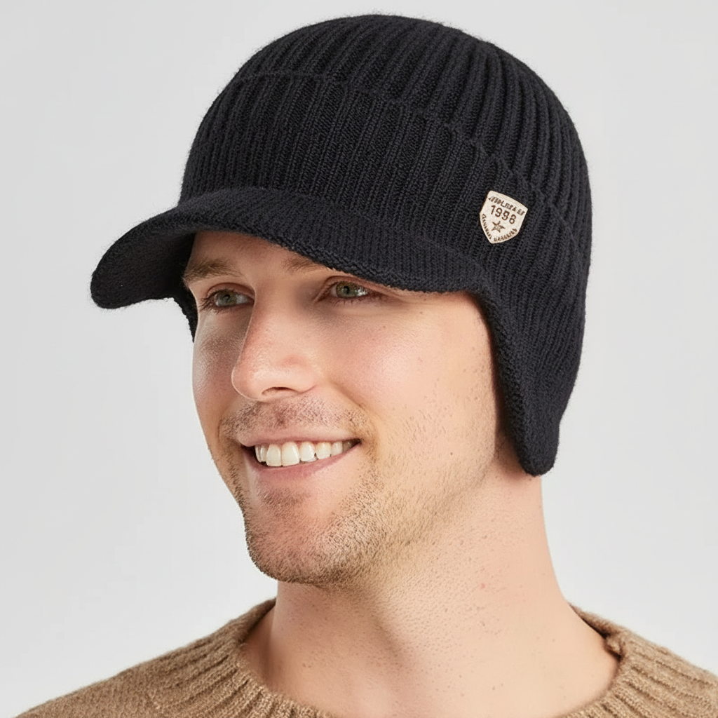 Czapka z daszkiem z klapkami na uszy - Earmuffz